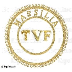 Badge / Macaron GLNF – Grande tenue provinciale – TVF – Massilia – Brodé main
